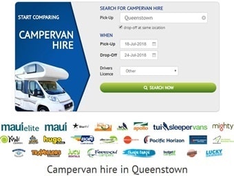 クイーンズタウン空港からキャンピングカーでNZ南島をトレッキング旅行