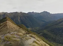 アイリスバーンハットまでの下りのトラック