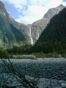 サザーランドの滝の遠景