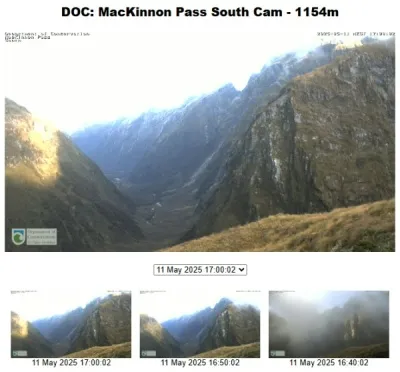 マッキンノンパスでのライブカメラ