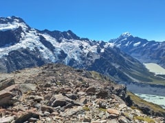 ミューラーハット近くの尾根からの絶景