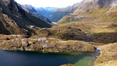 ルートバーン渓谷を見下ろす